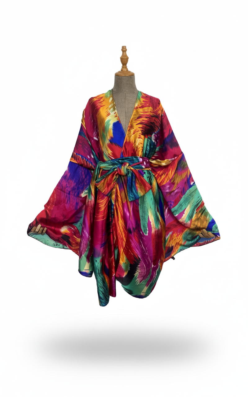 The Royal Spectrum Luxury Kimono Robe