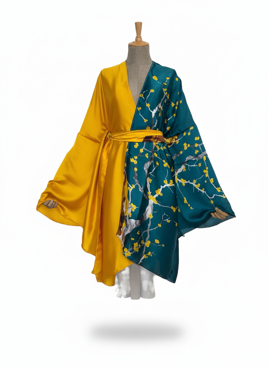The Mandarin Blossom Luxury Kimono Robe
